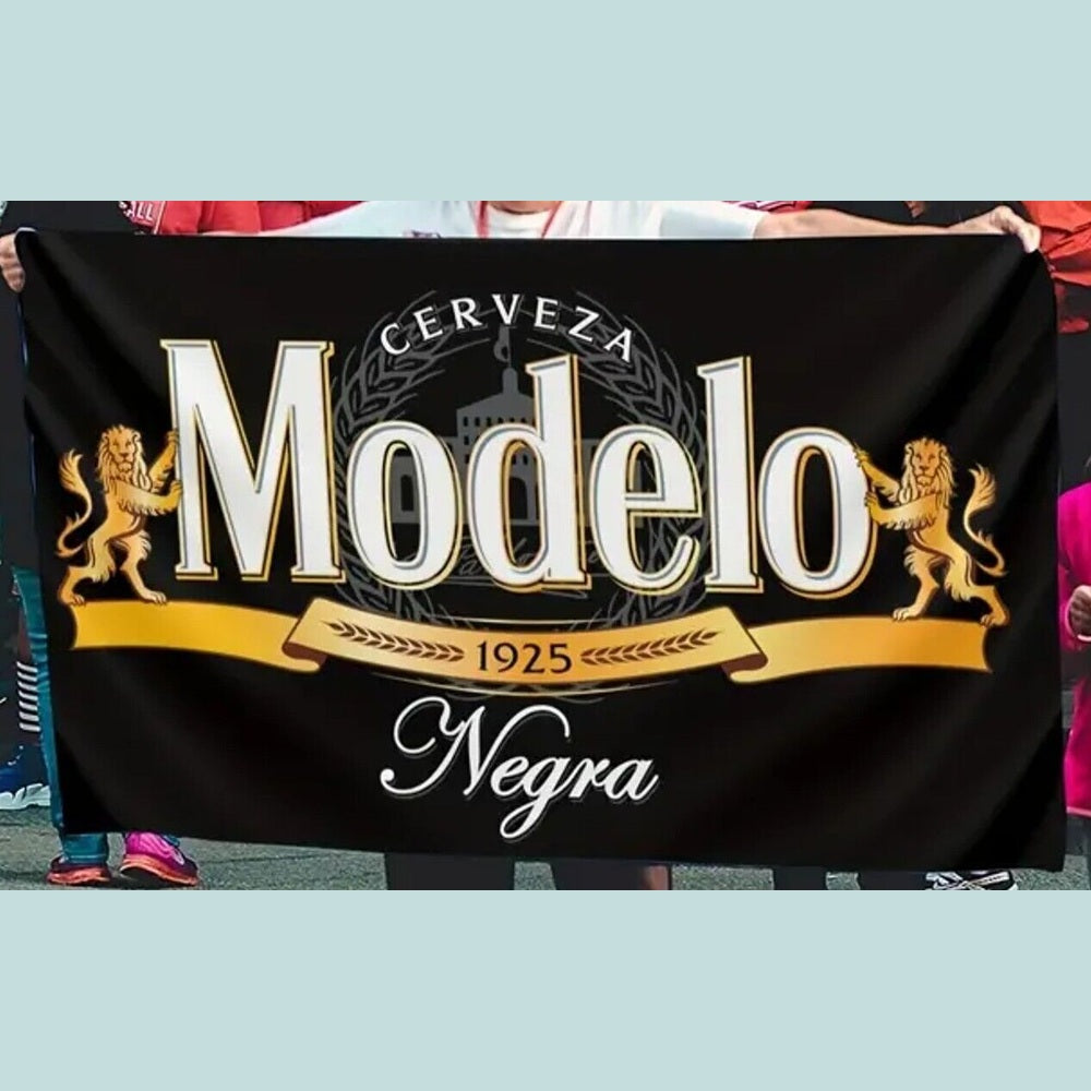 Modelo Negra Mexican Amber Lager 1925 Flag Banner 3 ft x 5 ft NEW! Home & Garden:Yard, Garden & Outdoor Living:Décor:Flags Style Your Walls
